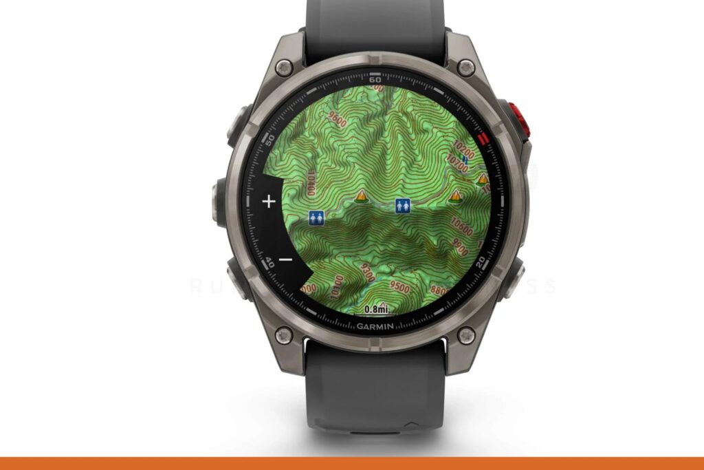 Garmin Fenix 8 Pro capteur maps